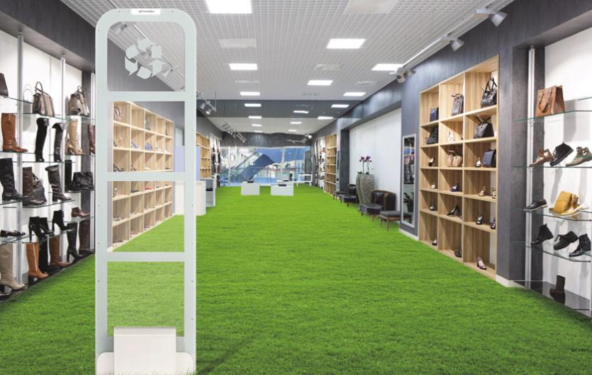 antenne antivols recyclée dans un magasin