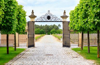 entrée d'un domaine viticole