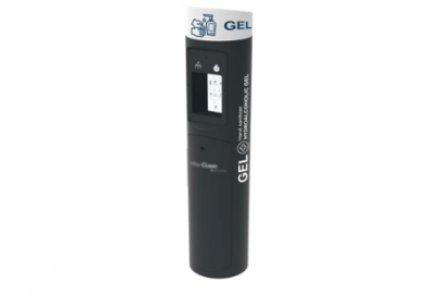 Borne extérieure sans contact de distribution de gel hydroalcoolique tandem
